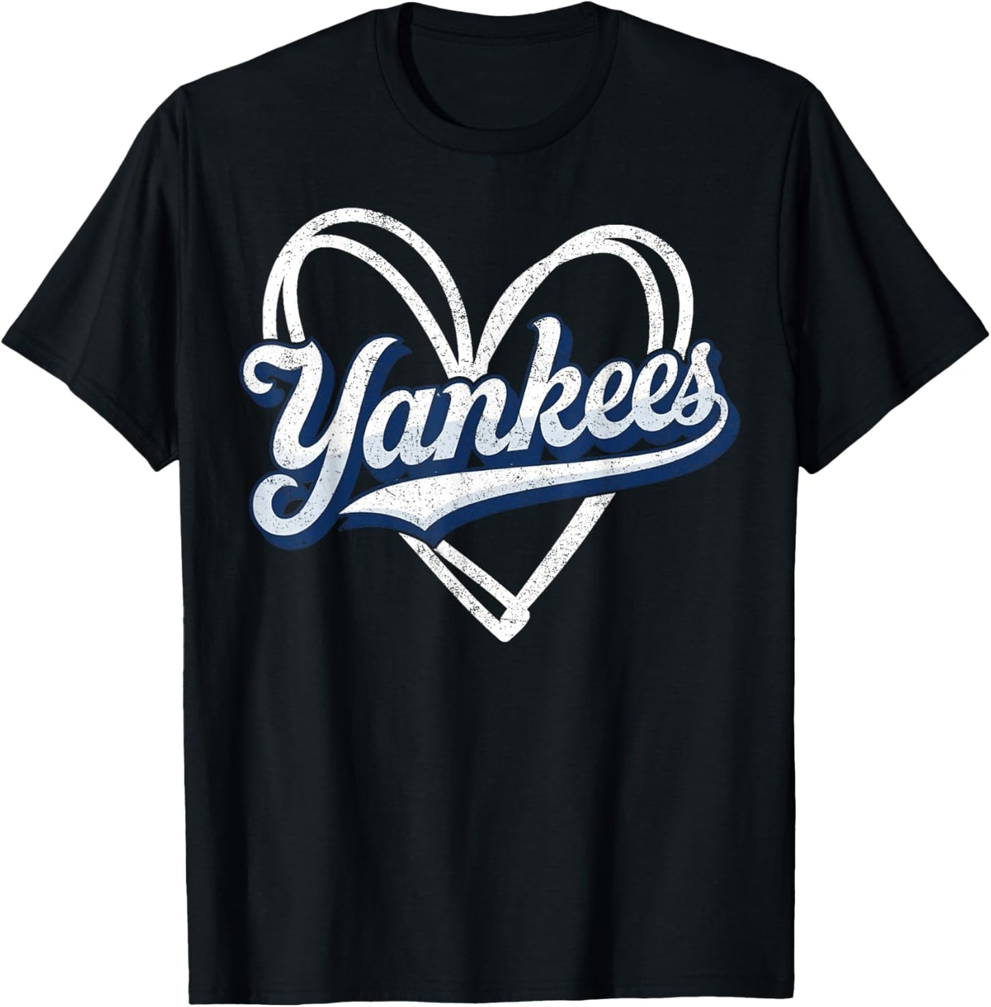 Yankees Vintage Retro Style, Classic 70s & 80s Yankees T-Shirt - T-Shirt | Black