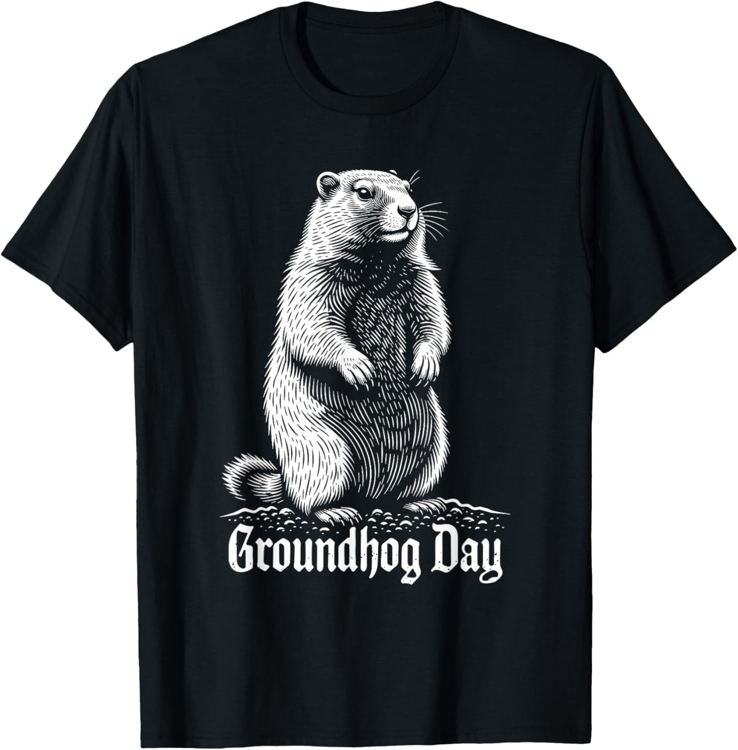 Punxy Phil's Groundhog Day Costume February 2nd Holiday T-Shirt - T-Shirt | Black