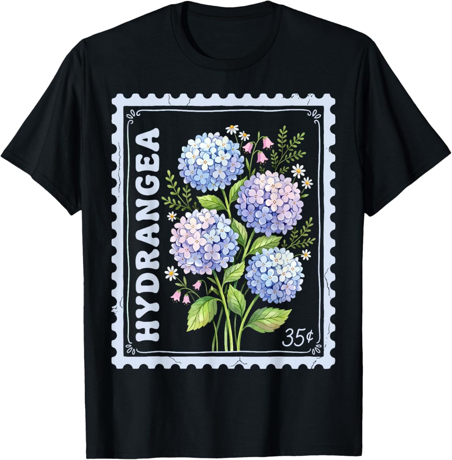 Hydrangea T-Shirt - T-Shirt | Black