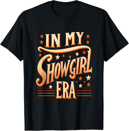 Vintage Showgirl Shirt for Youth Girls Women Kids T-Shirt - T-Shirt | Black