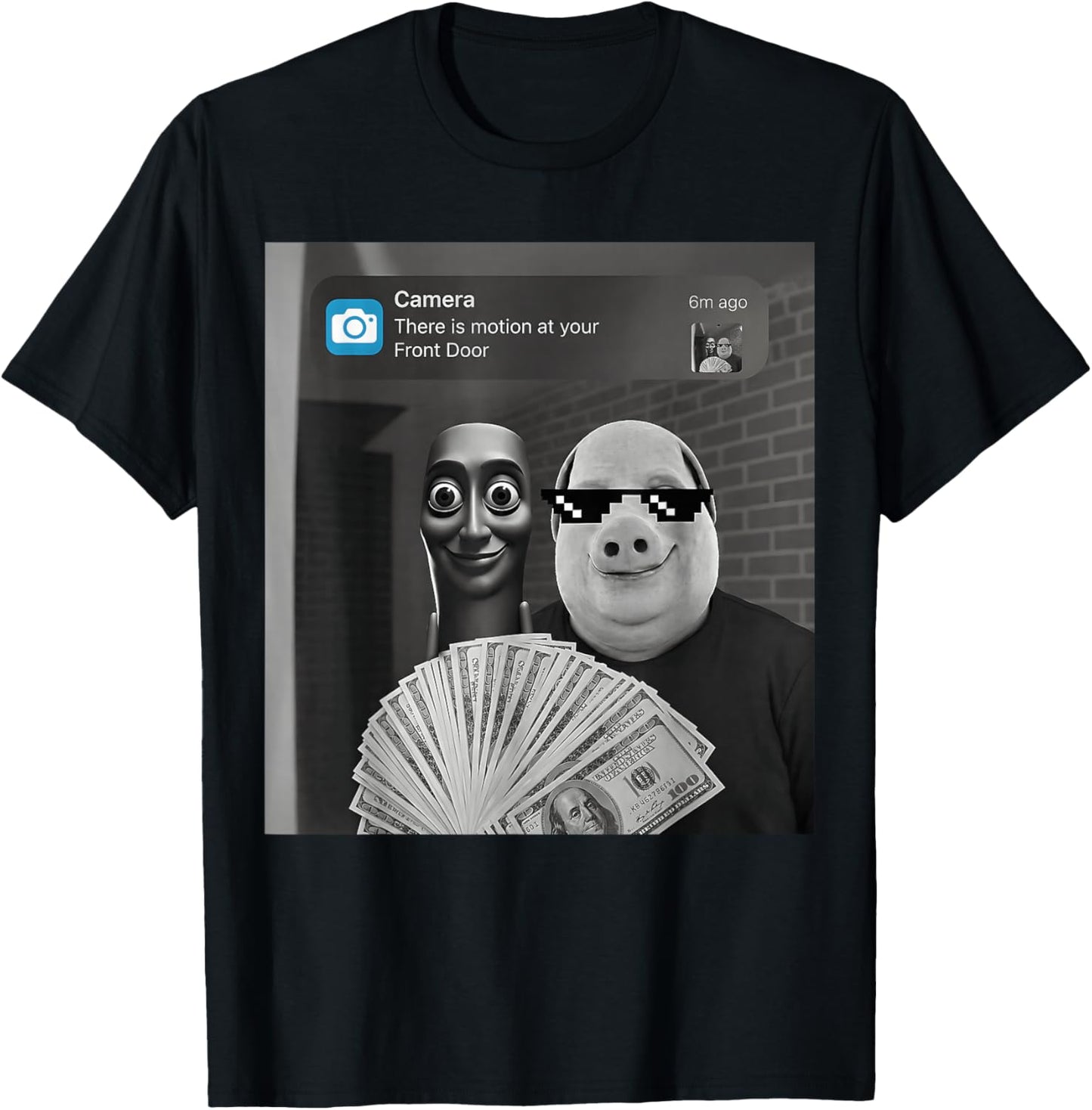 Tung Tung Tung Sahur John Pork Meme Brainrot Gifts for Kids T-Shirt - T-Shirt | Black