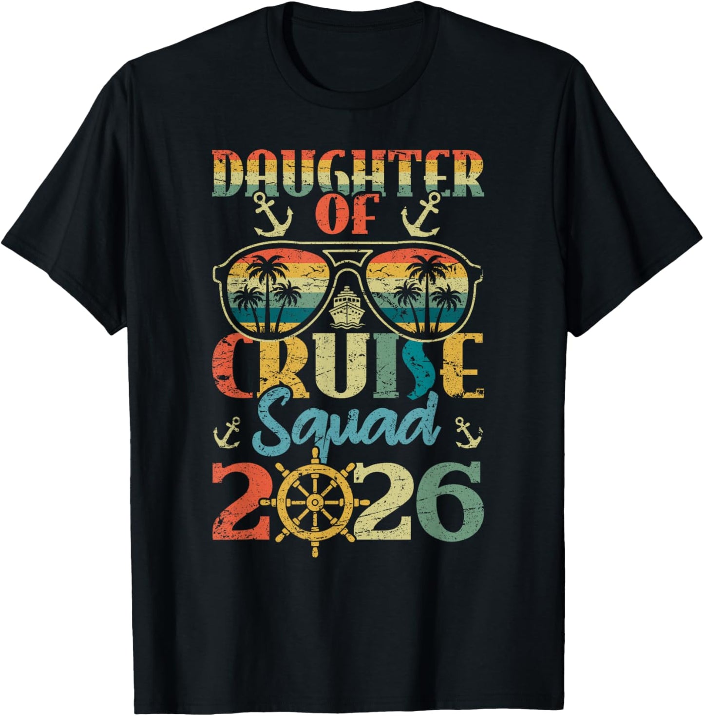 Daughter of Cruise Squad 2026 Family Vacation Cruise T-Shirt - T-Shirt | Black