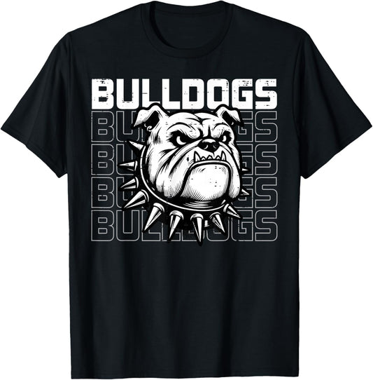 Bulldog Men Women Kids Girls Boys Youth Teen T-Shirt - T-Shirt | Black