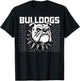 Bulldog Men Women Kids Girls Boys Youth Teen T-Shirt - T-Shirt | Black
