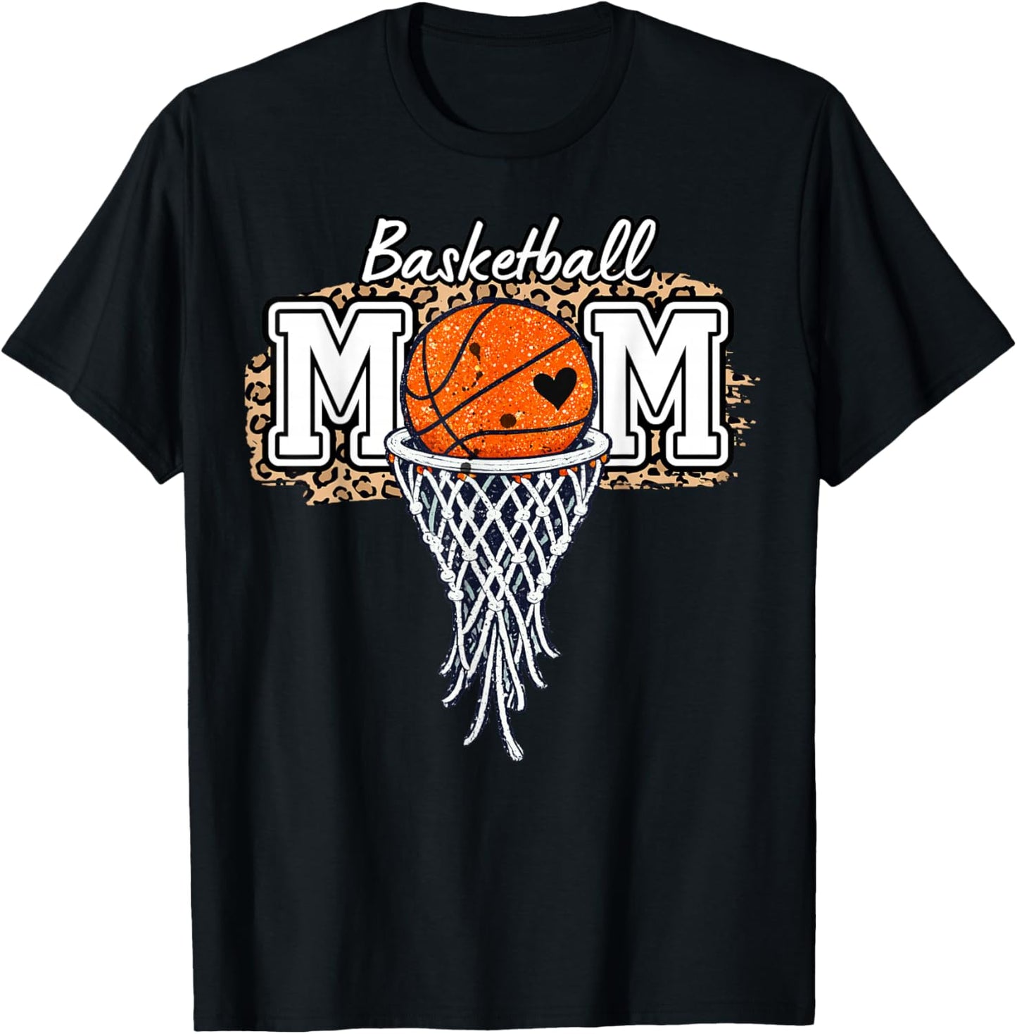 Basketball Mom 1st Birthday Basketball T-Shirt - T-Shirt | Black