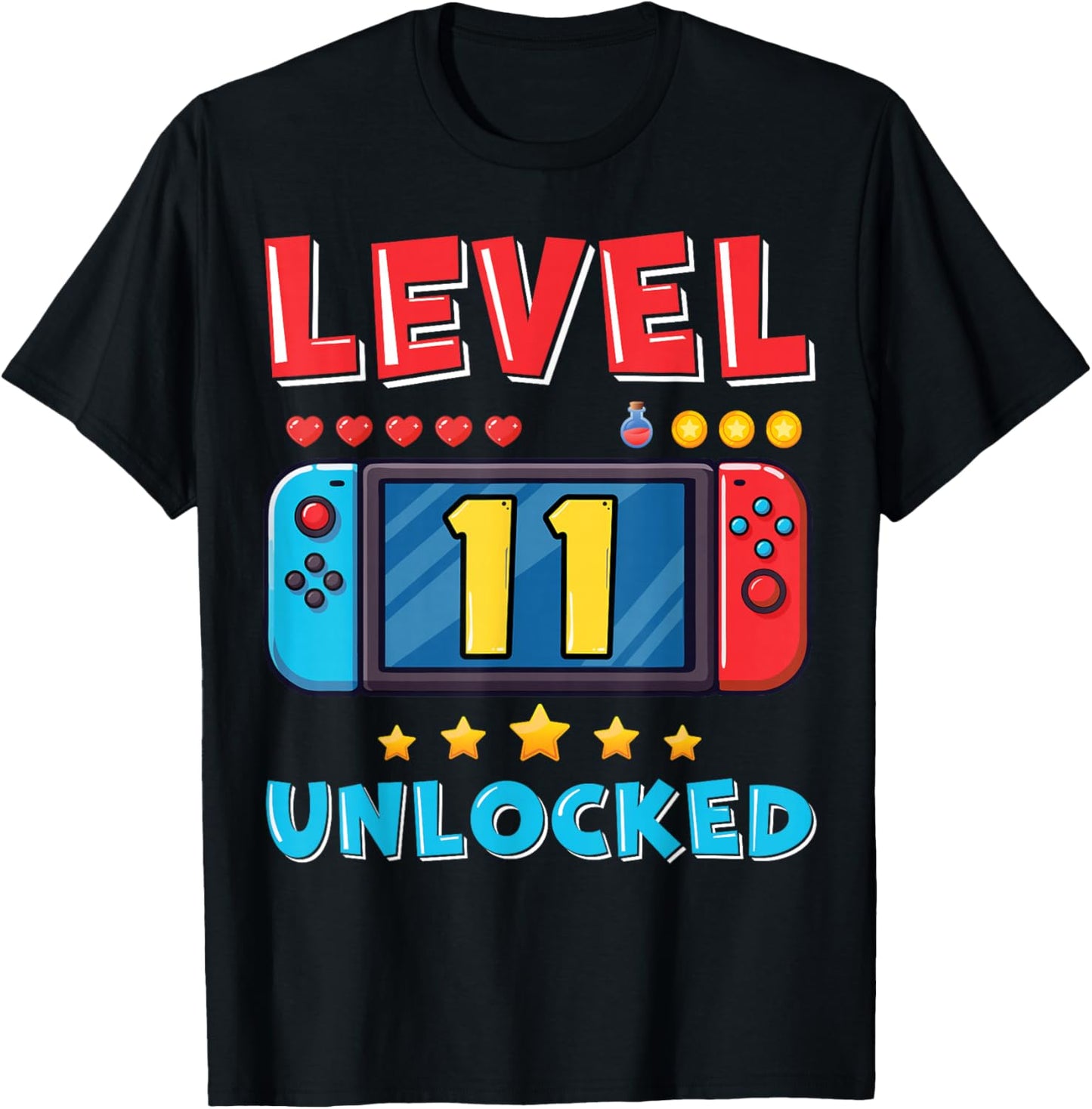 11 Year Old Bday Decorations Son Boy 11yr 11th Birthday T-Shirt - T-Shirt | Black
