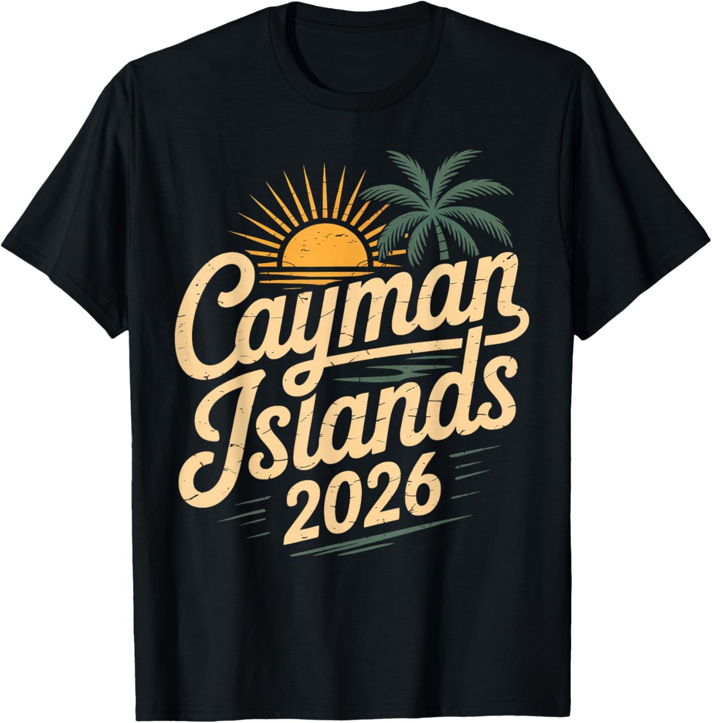 Cayman Islands 2026 Family Trip Friends Vacation Matching T-Shirt - T-Shirt | Black