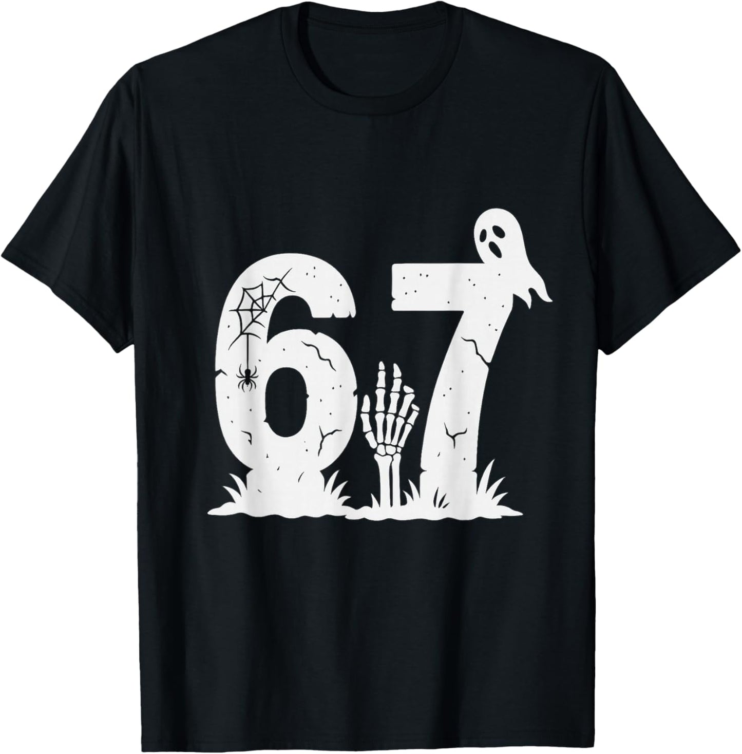 67 Halloween Graveyard T-Shirt - T-Shirt | Black
