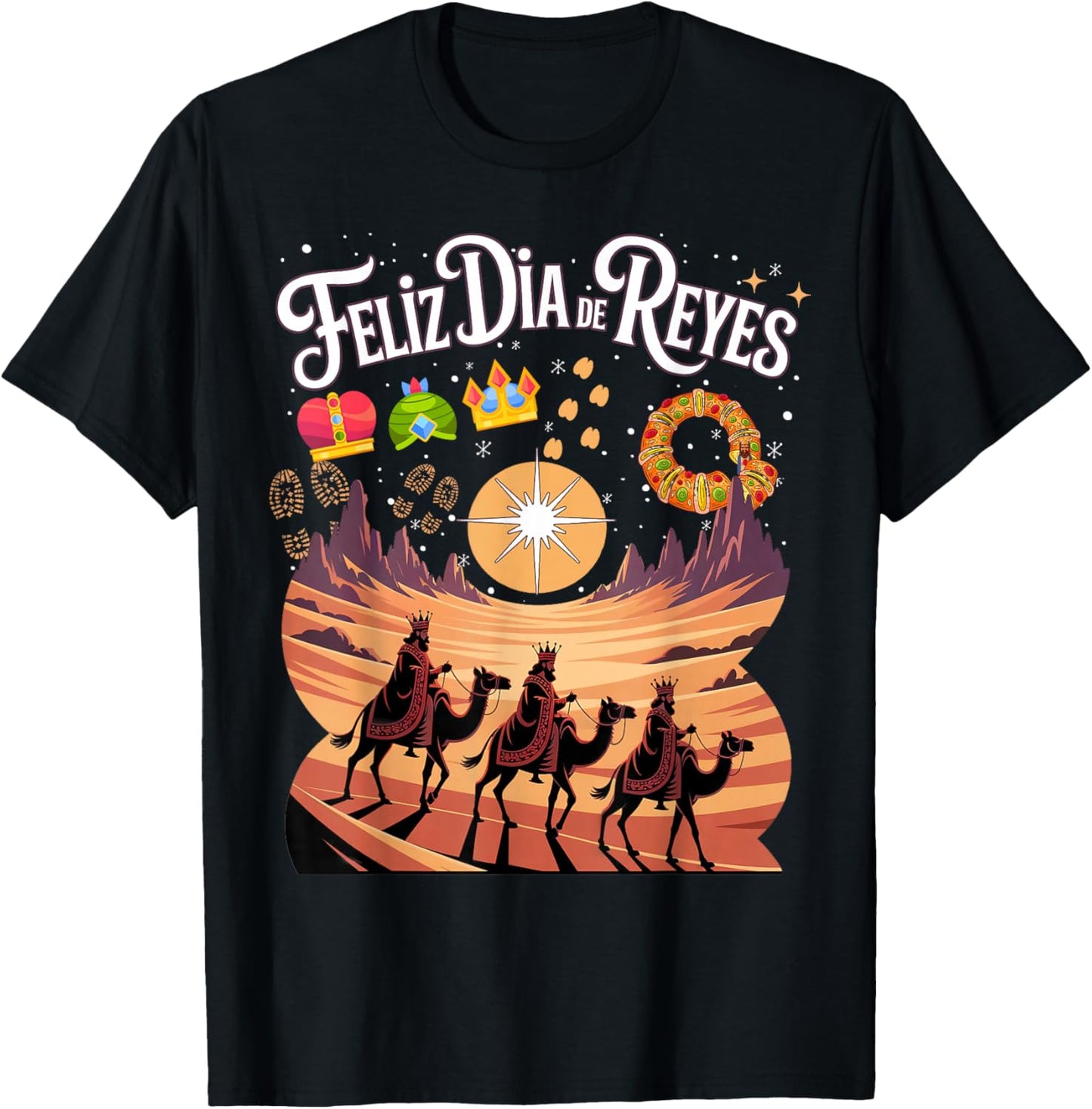 Feliz día de Los Reyes Mago Idea Three Kings Day T-Shirt - T-Shirt | Black
