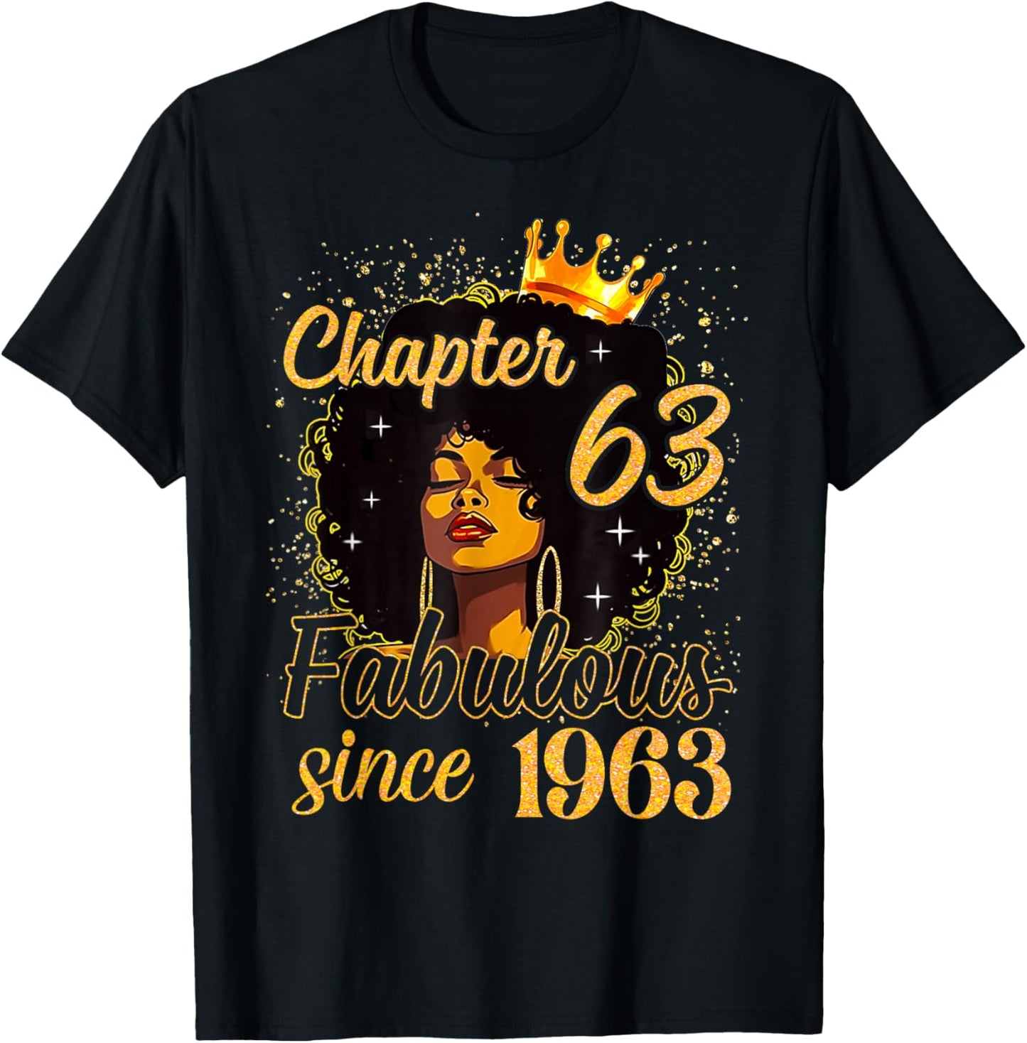 Chapter 63 Fabulous Since 1963 Birthday Party for Girls T-Shirt - T-Shirt | Black