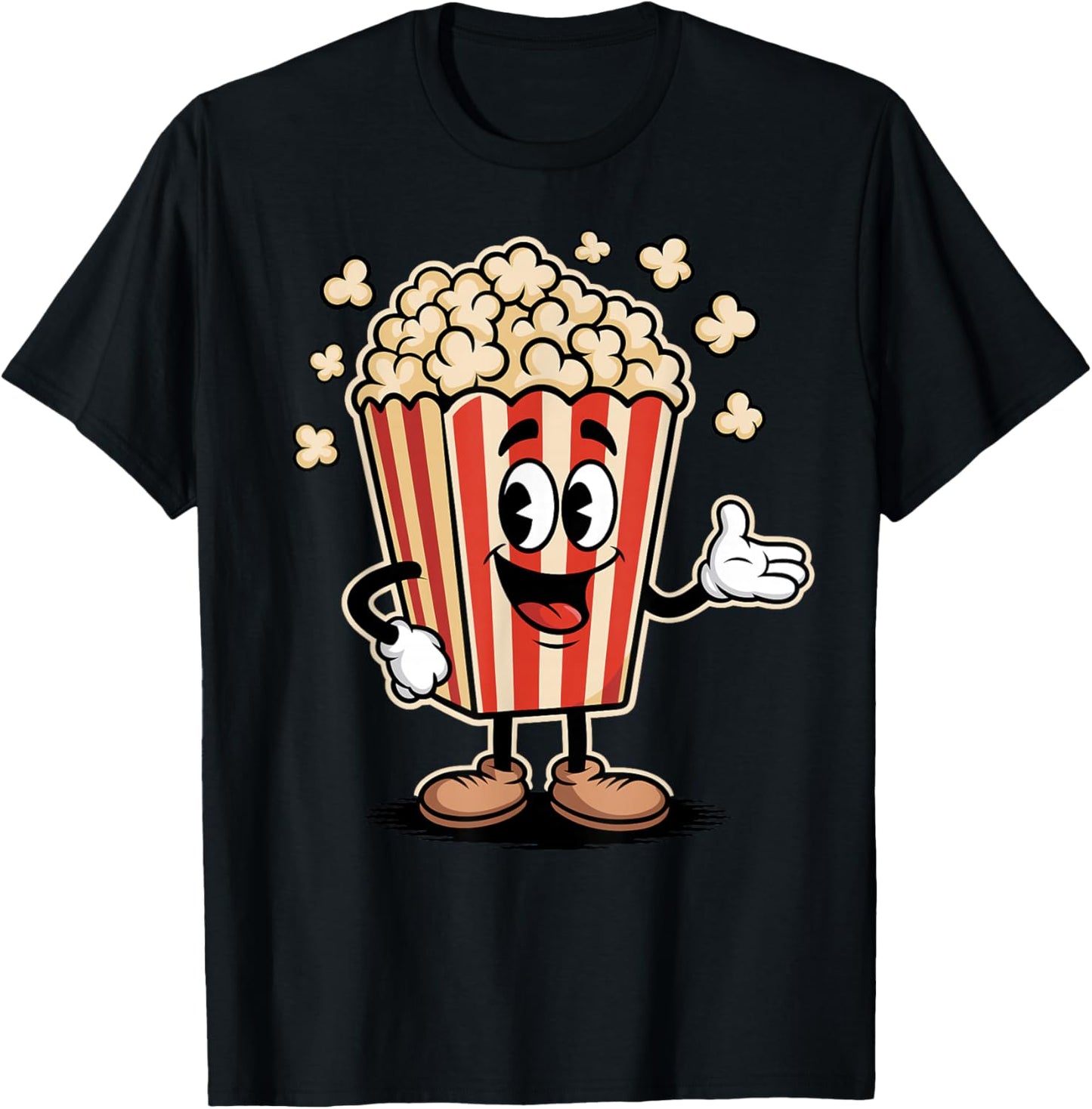 Funny Popcorn Bag Movie Film Theater Family Cinema T-Shirt - T-Shirt | Black