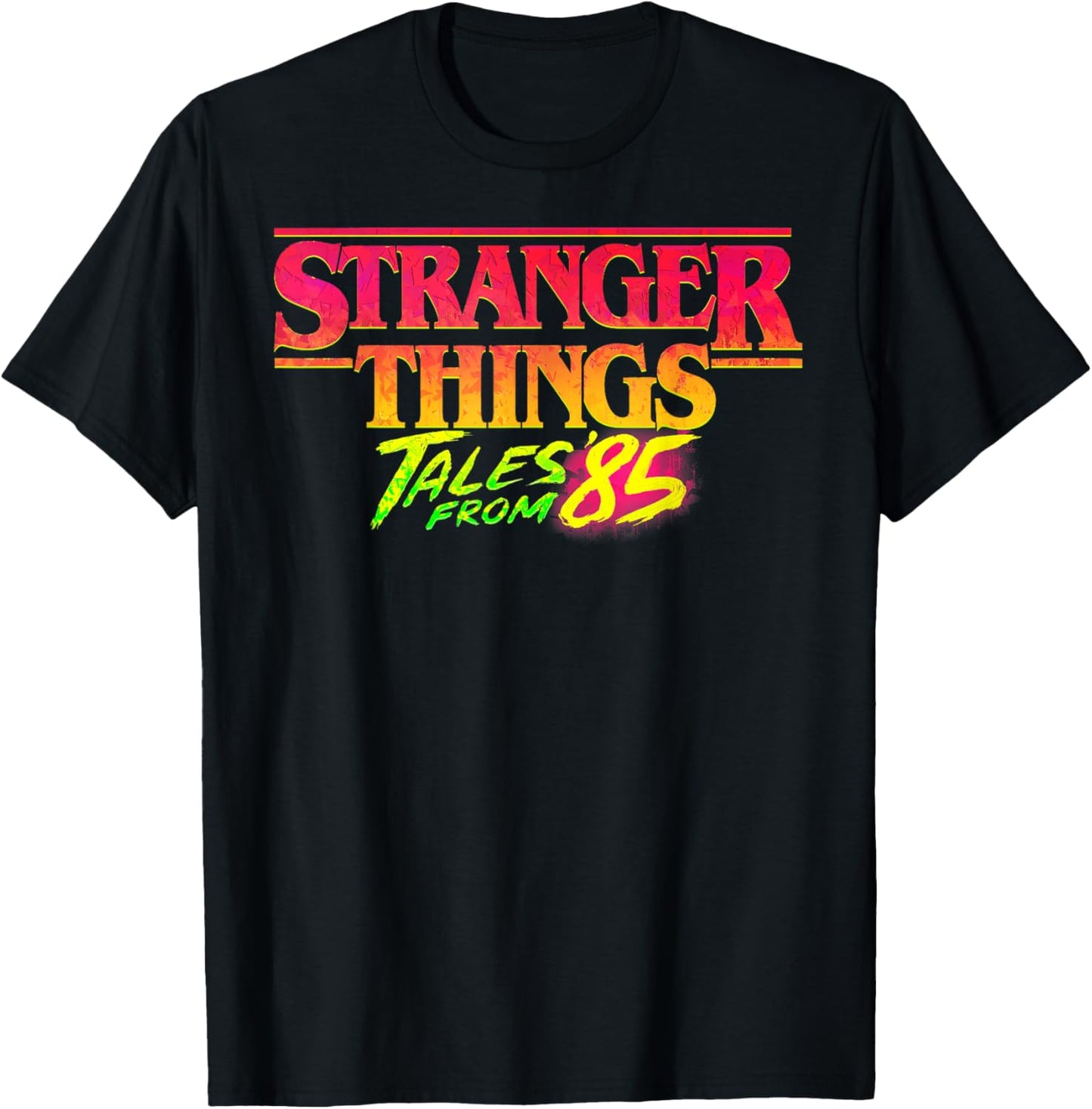 Stranger Things Tales from '85 Bold Gradient Series Logo T-Shirt - T-Shirt | Black