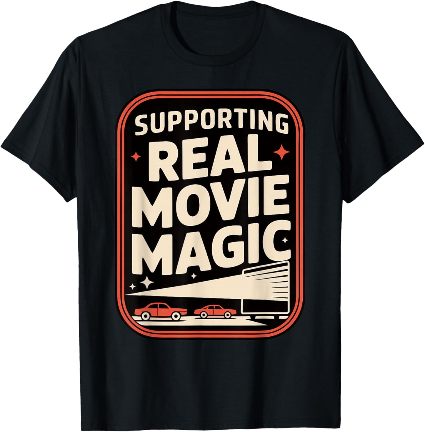 Drive-in Movie Lover Retro Film Drive-in Cinema T-Shirt - T-Shirt | Black