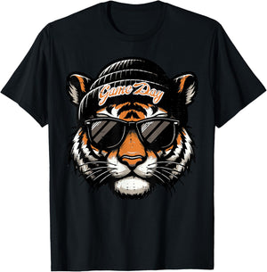 Tiger Sunglasses Men Women Kids Girls Boys Youth Teen T-Shirt - T-Shirt | Black