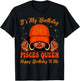 Pisces Girl Black Woman with Cap It's My Birthday Queen T-Shirt - T-Shirt | Black