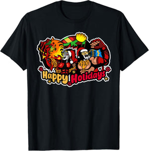 Happy Holidays from The Kings of Wrestling! T-Shirt - T-Shirt | Black