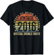 Vintage 2016 Official Double Digits 10 Yr Old 10th Birthday T-Shirt - T-Shirt | Black