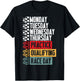 Funny Monday Tuesday Thursday Practice Qualifying Race Day T-Shirt - T-Shirt | Black