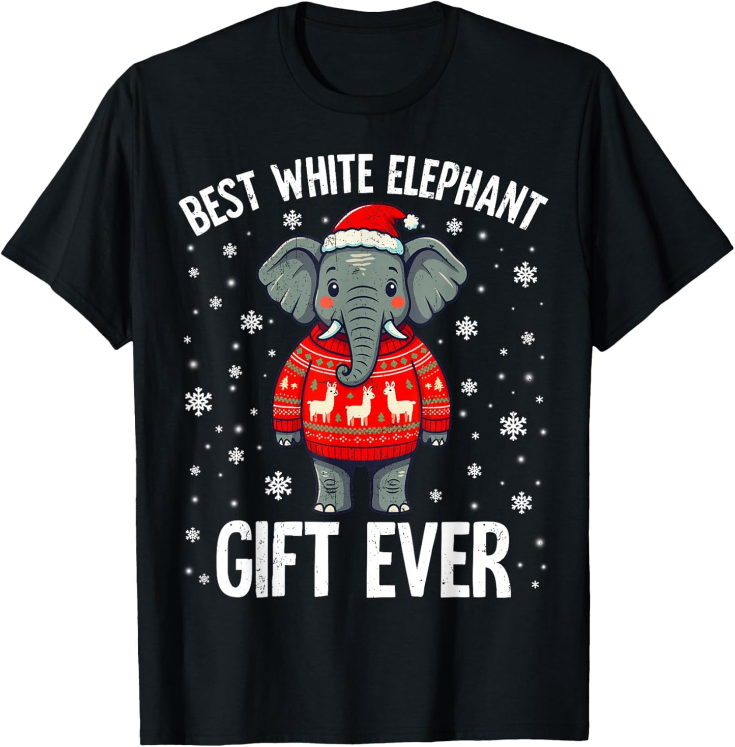 Best White Elephant Ever Christmas Xmas Under 15 20 T-Shirt - T-Shirt | Black