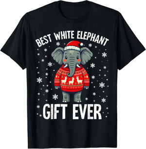 Best White Elephant Ever Christmas Xmas Under 15 20 T-Shirt - T-Shirt | Black