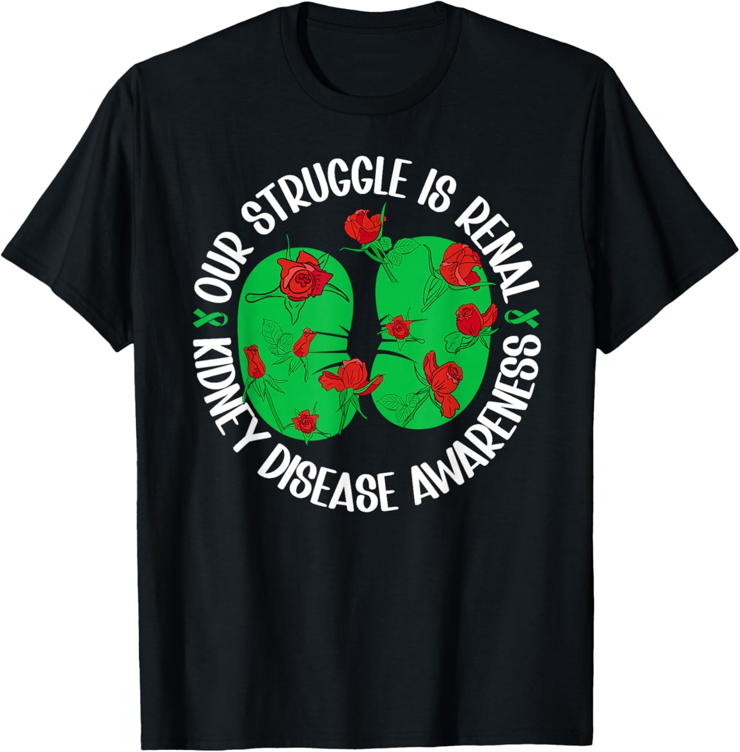Kidney Disease Awareness Month Proud Kidney Disease Survivor T-Shirt - T-Shirt | Black
