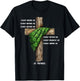 Christ Before Me St Patrick Christian Cross Prayer T-Shirt - T-Shirt | Black