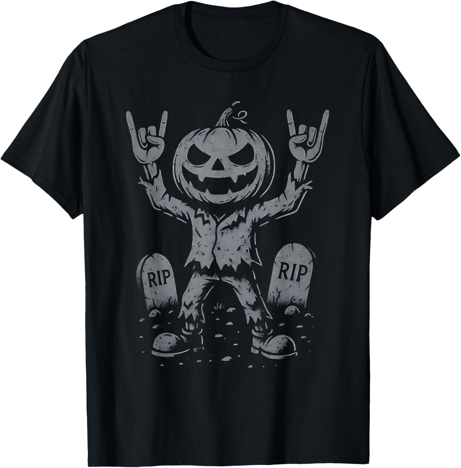 El Rocker Pumpkin T-Shirt - T-Shirt | Black