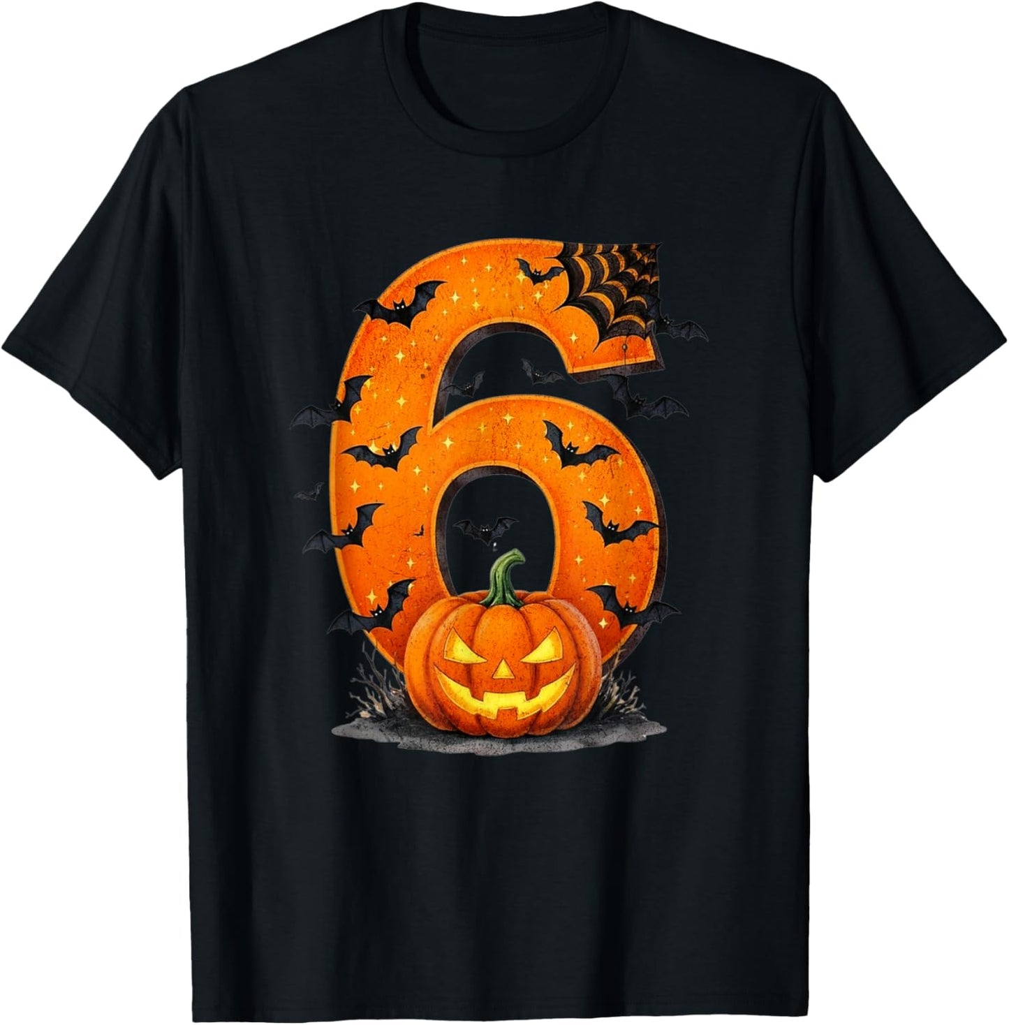 Fun Six Seven 6 7 Meme Design Couples Halloween T-Shirt - T-Shirt | Black