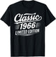 Vintage Classic 1966 Limited Edition 60th Birthday 60 Years T-Shirt - T-Shirt | Black