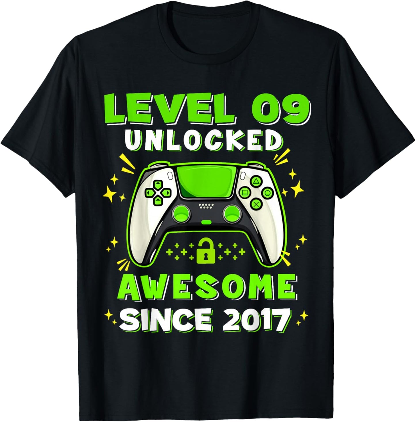9th Birthday for Boys 9 Years Birthday Kids Gifts T-Shirt - T-Shirt | Black