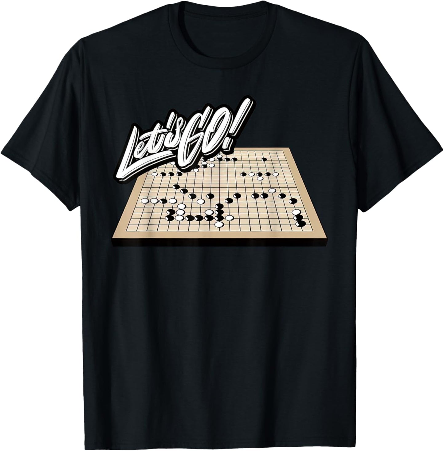 Go Baduk Board Game Player Funny Chinese Sports Game Baduk T-Shirt - T-Shirt | Black