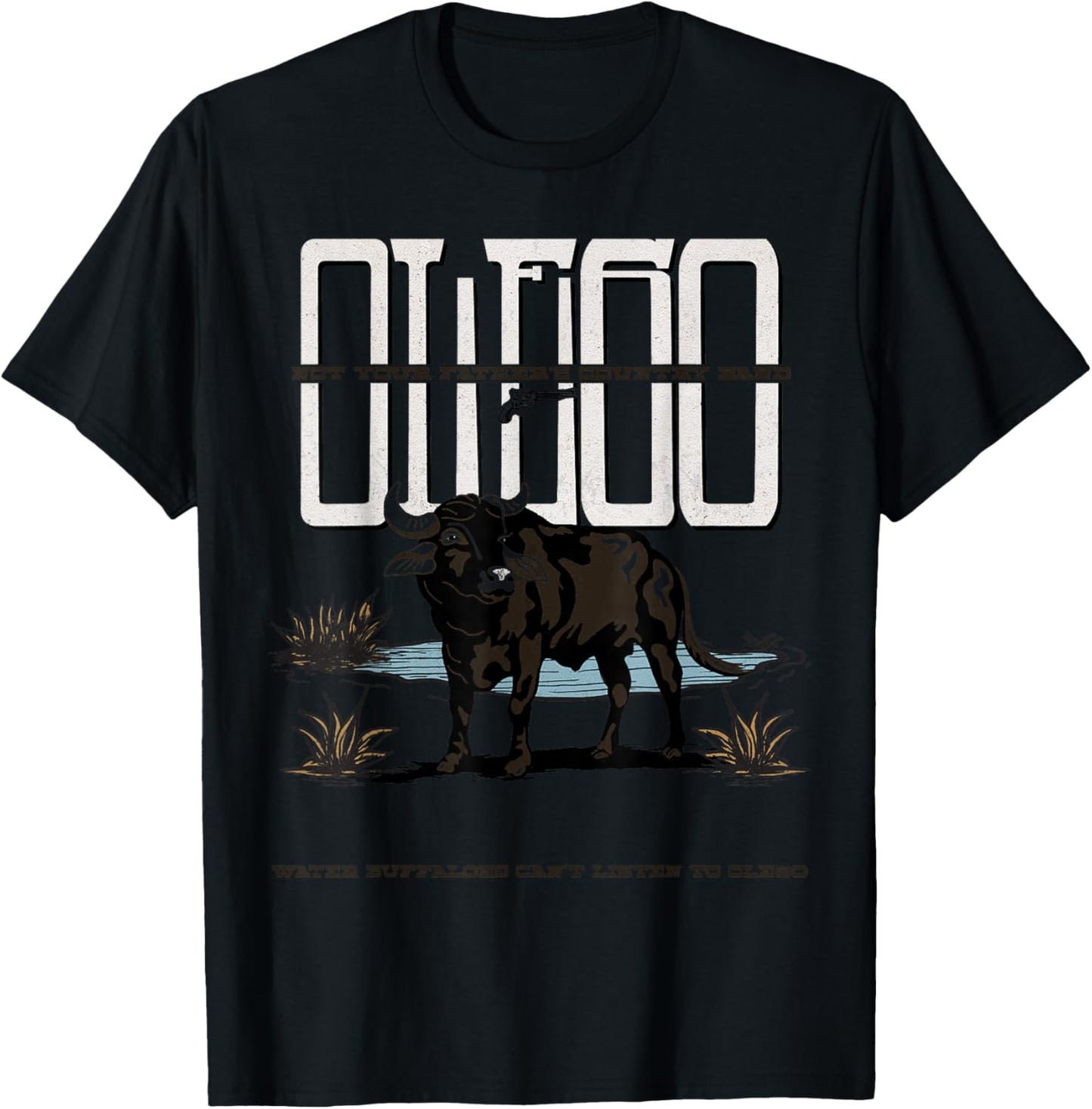 Ole 60 Buffalo Graphic T-Shirt - T-Shirt | Black