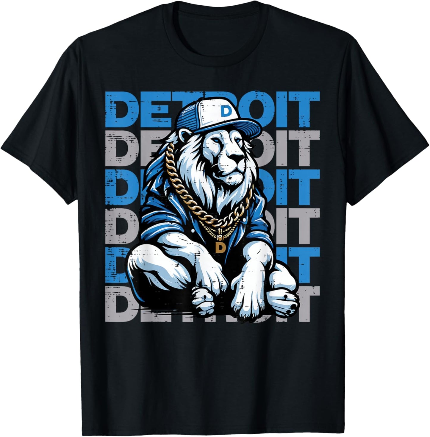 Cool Lion Women Kids Boys Girls Youth Men Teen T-Shirt - T-Shirt | Black