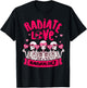 Valentine’s Day Radiate Love Radiology Rad Tech Squad MRI T-Shirt - T-Shirt | Black