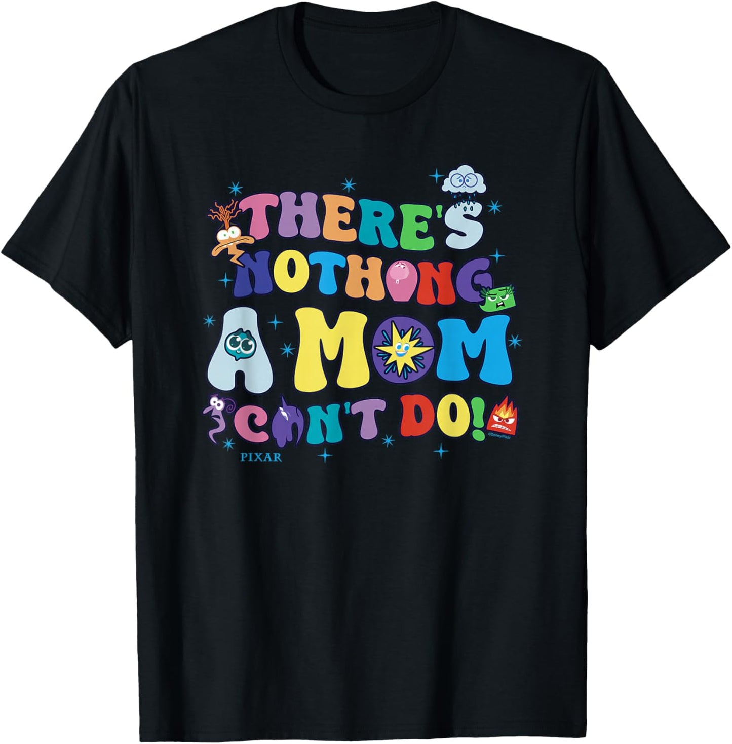 Disney Pixar Inside Out 2 Mother's Day Nothing Mom Can't Do T-Shirt - T-Shirt | Black