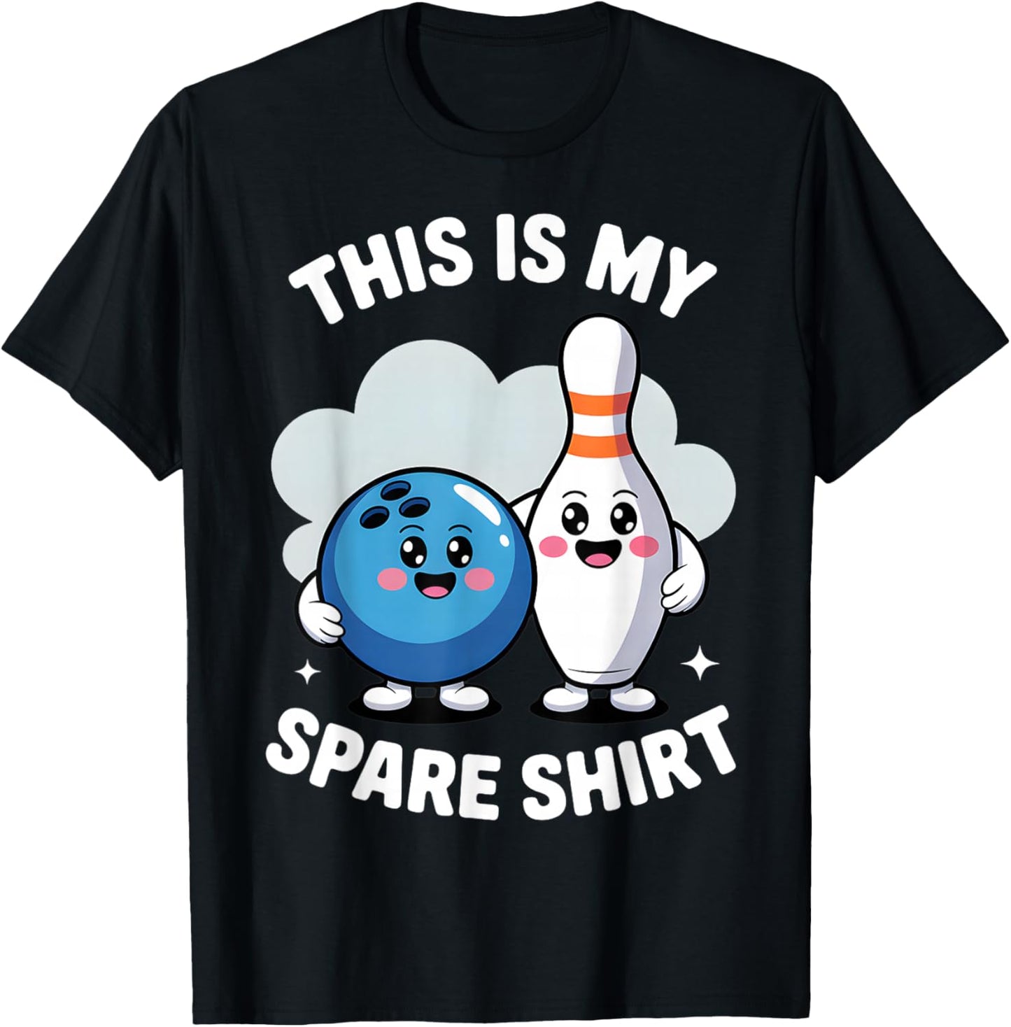 This is My Spare Bowling Funny Bowler Men Women Kids T-Shirt - T-Shirt | Black