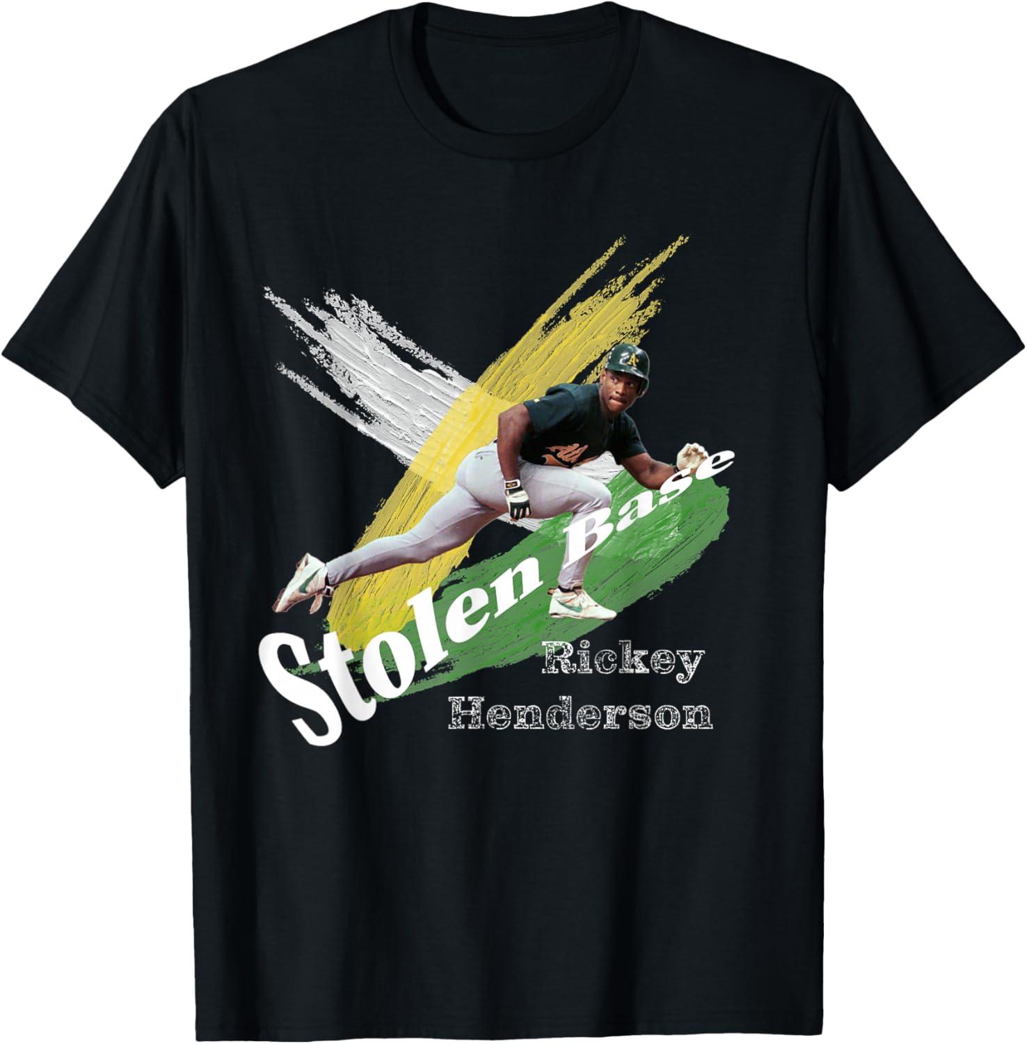 Rickey Henderson_001 T-Shirt - T-Shirt | Black