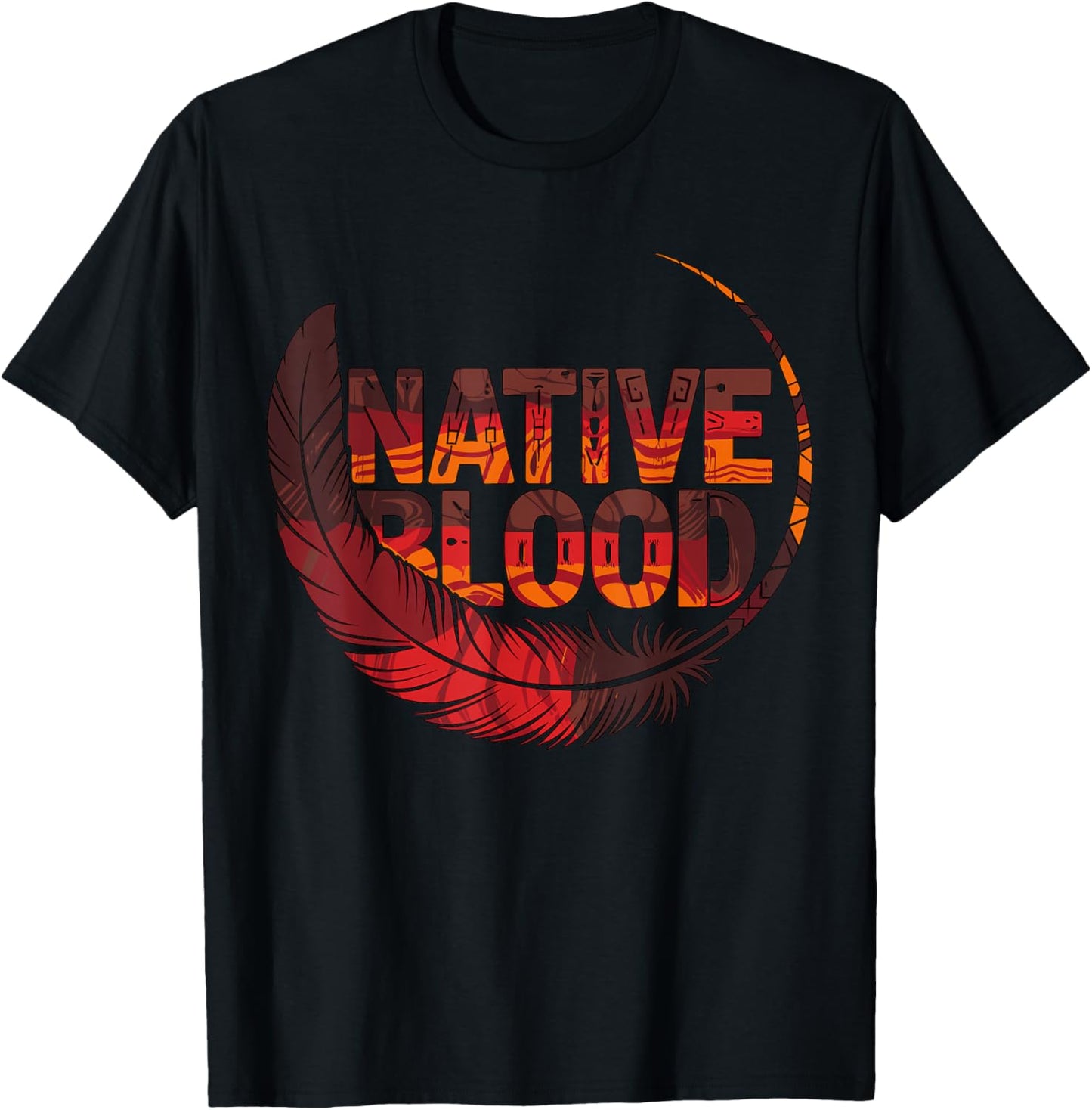 Native Blood Indigenous People Native American T-Shirt - T-Shirt | Black