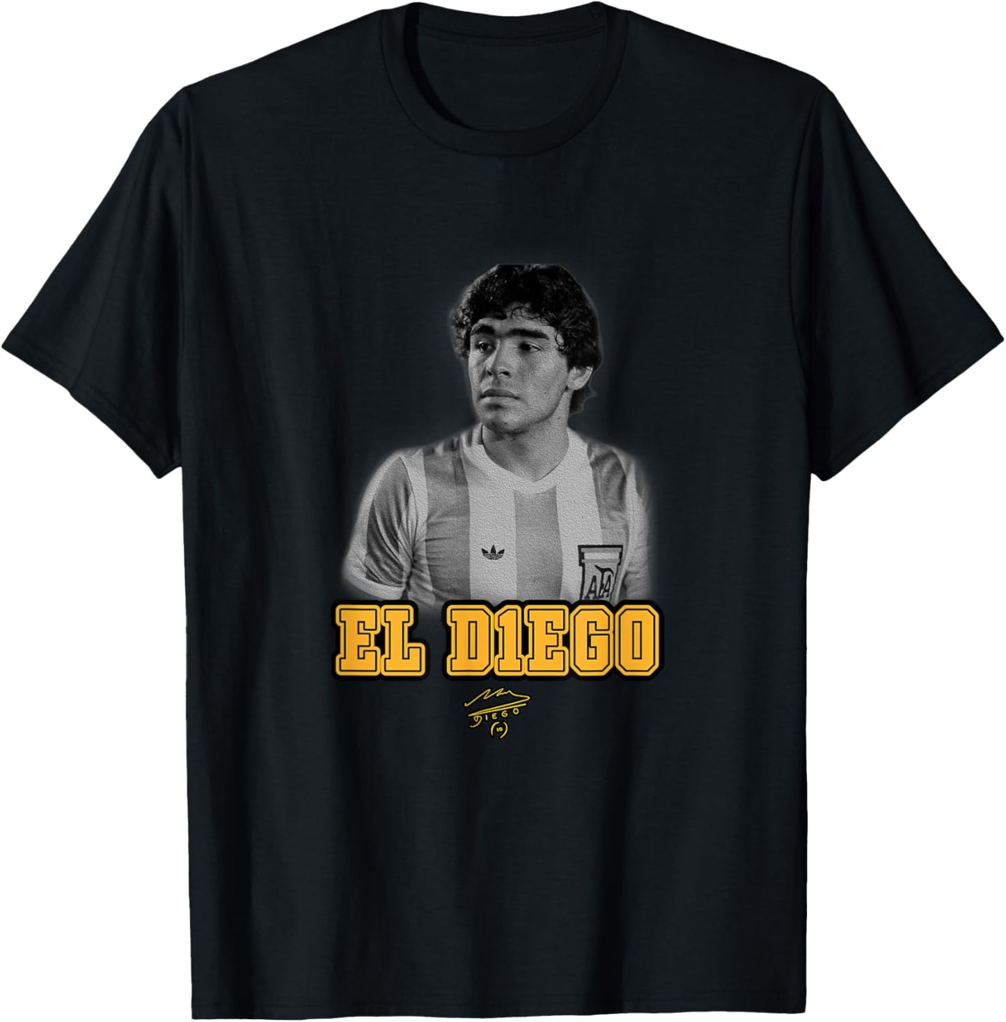 Maradona El Diego Argentina T-Shirt - T-Shirt | Black