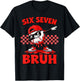 Six Seven 67 Bruh Baseball Valentine’s Day Teens Boys Kids T-Shirt - T-Shirt | Black