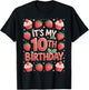 Berry Sweet It's My 10th Birthday Girls Fun T-Shirt - T-Shirt | Black