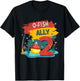 2 Years Old Boy O'Fishally 2 Birthday Fishing Themed Party T-Shirt - T-Shirt | Black