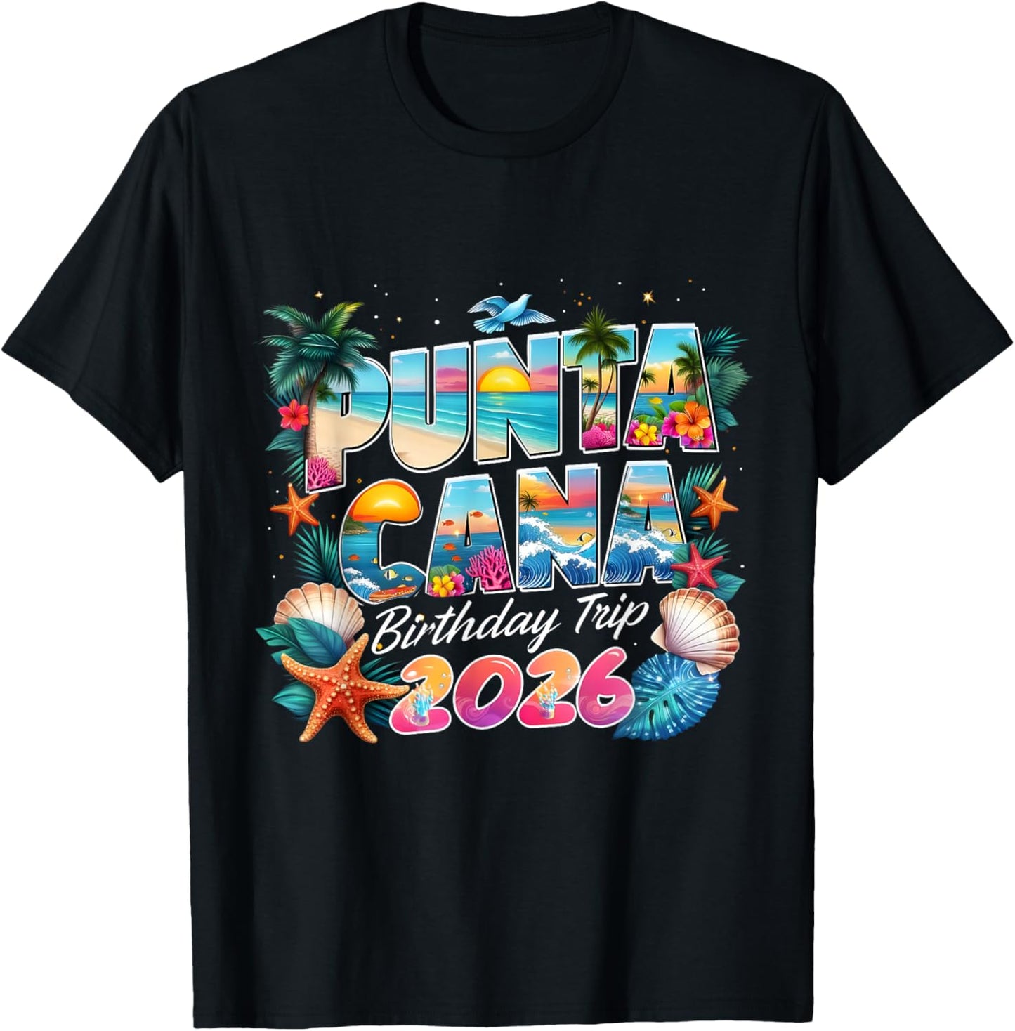 Punta Cana Birthday Trip 2026 Making Memories T-Shirt - T-Shirt | Black