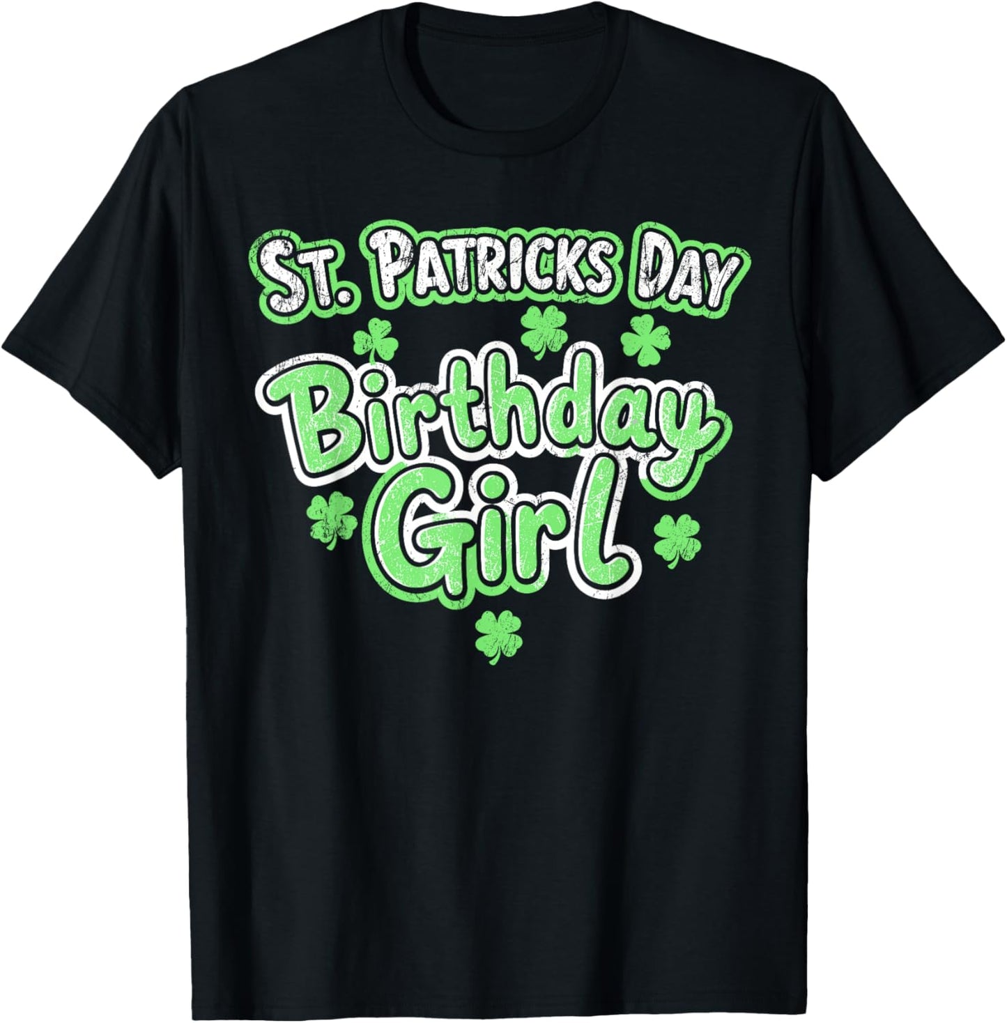 St.Patrick’s Day Birthday Girl Bday Party Shenanigans T-Shirt - T-Shirt | Black
