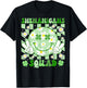 Shenanigans Squad Peace Sign Shamrock St Patricks Girl Women T-Shirt - T-Shirt | Black