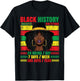 Black History Month 24/7/365 Afro Woman Pride African Girls T-Shirt - T-Shirt | Black
