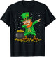 Dabbing Leprechaun Dab Dance St Patricks Day Men Women Boys T-Shirt - T-Shirt | Black