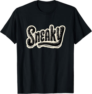 Awesome Sneaky Emblem for Adults and Kids T-Shirt - T-Shirt | Black
