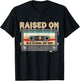 Raised On Old School Hip Hop Vintage Retro Cassette Music T-Shirt - T-Shirt | Black