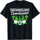 Shenanigans Coordinator Lucky Shamrock Gnome St Patricks Day T-Shirt - T-Shirt | Black